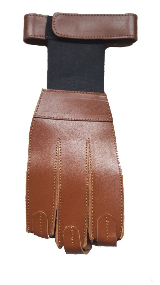 Archery glove, leather archery glove black.bulls Halona S-XL